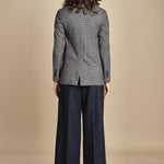 blazer doppiopetto in jersey galles 3679 NERO circolo 1901 