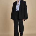 camicia di cotone a righe G022-1519-R1D1 AZZURRO n21 