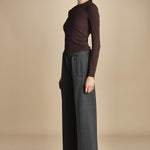 pantalone con elastico in punto milano PENSIL GREYPM true avenue 