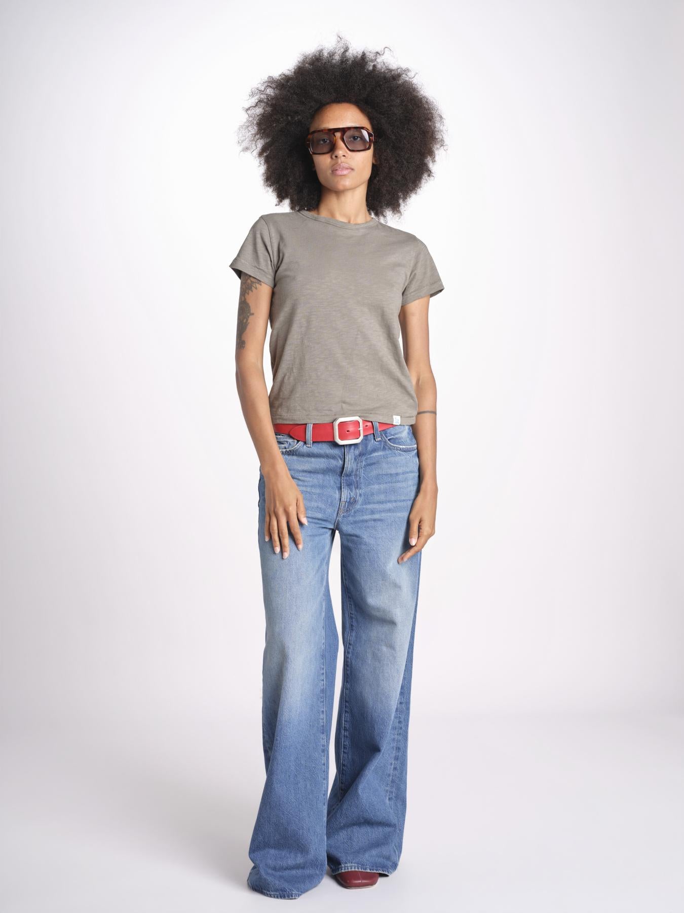 t-shirt girocollo manica corta WSCT20 404 VINTAGE ARMY merz b 