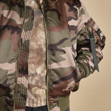 bomber unisex in nylon camouflage 756111C MA-408 CAMO alpha 