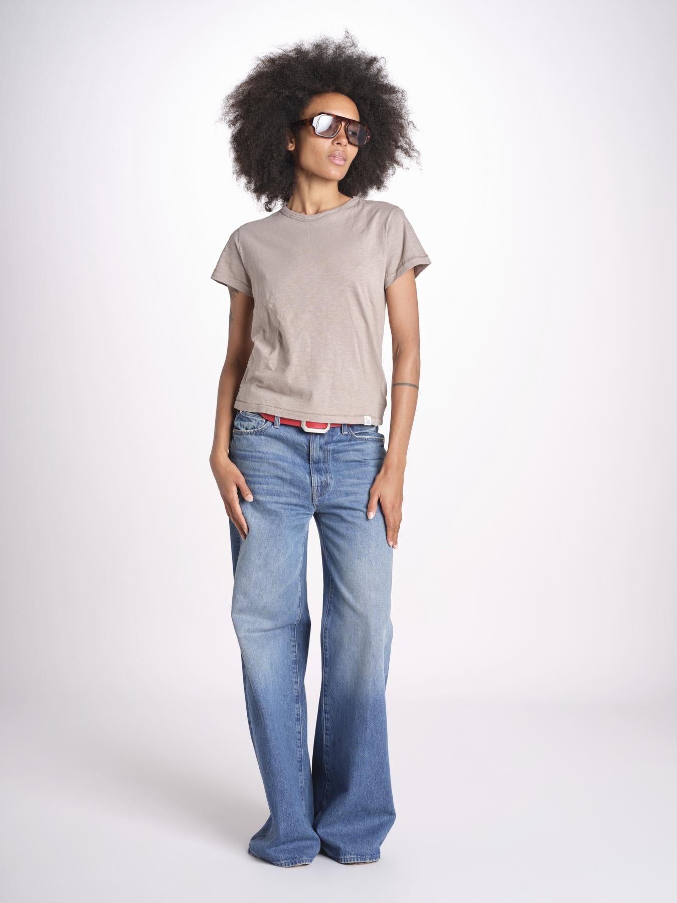 t-shirt girocollo manica corta WSCT20 061 FADED GRAIN merz b 