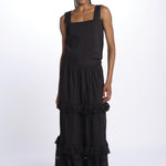 Gonna VIVIAN lunga sangallo VIVIAN1SKI BLACK antik batik 