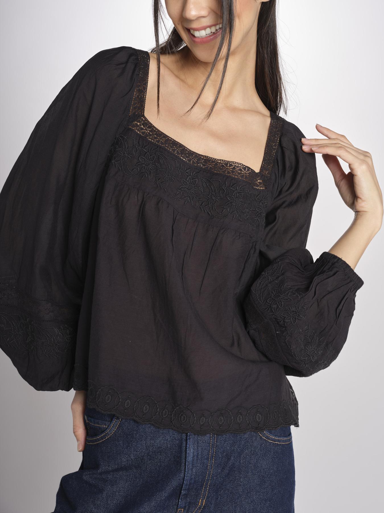 Camicia con scollo quadrato GIOVANNA 2HVA27-V09848 NOIR vanessa bruno 