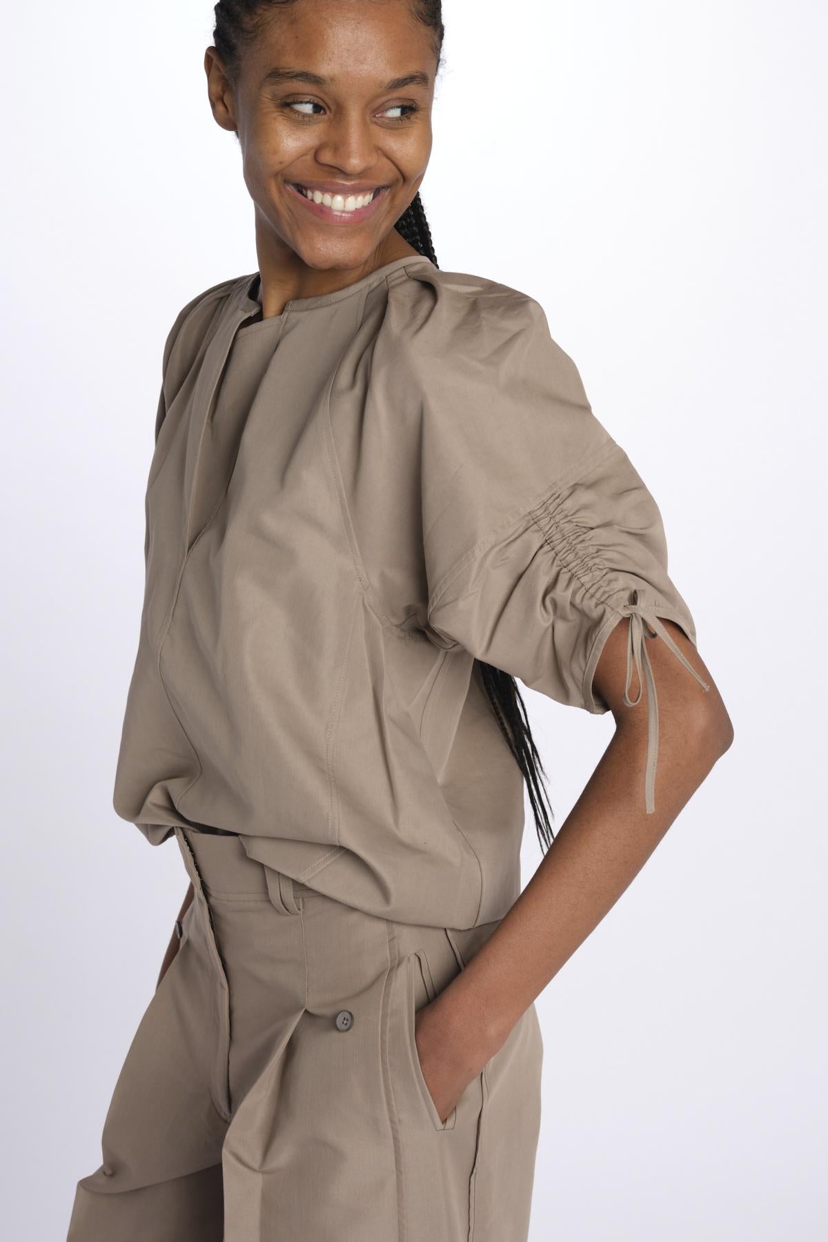 Camicia SHIRRED manica sbuffo 21640LCO STONEGREY phillip lim 