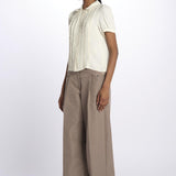 Camicia m/c con rouches G071 5132 1103 n21 