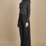 pantalone gessato 15P008CO191 P092 GREY ines de la fressange 