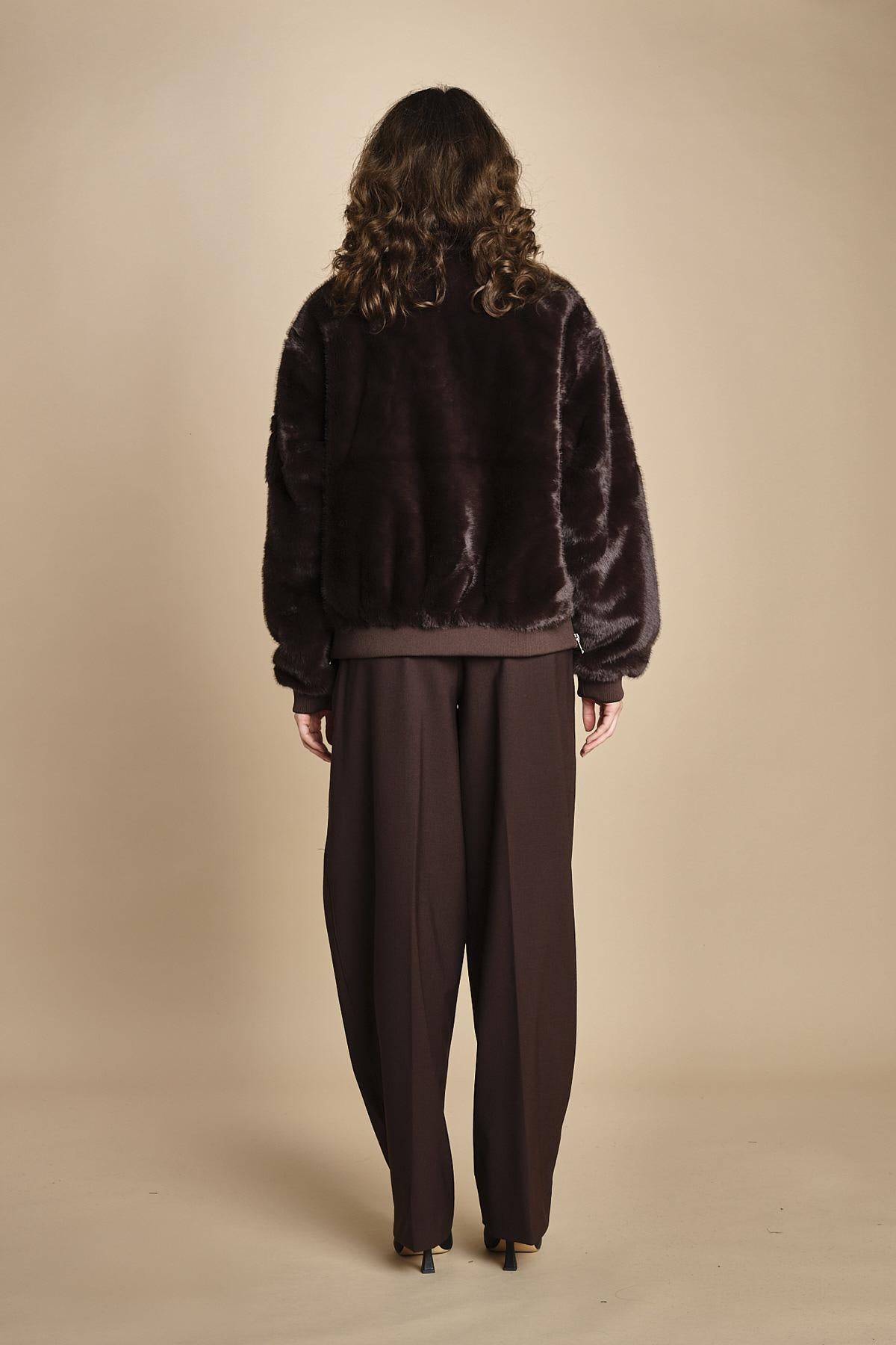 bomber in ecopelliccia BWSEWARDF5 BROWN bombers original 