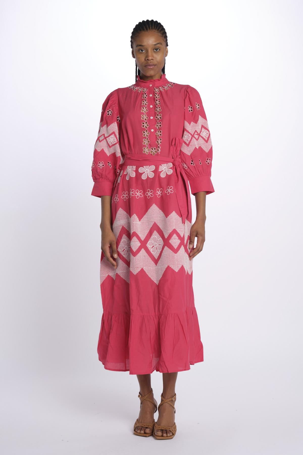 Caftano TOLEDO ricamo fiore TOLEDO1LDR WATERMELON antik batik 