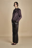 camicia con drappeggio