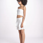minigonna balze PANOLIBL BLANC laraethnics 