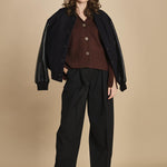 cardigan tre bottoni MIL4A24 25298 TESTA MORO milaura 