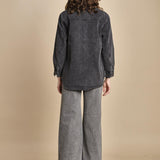 camicia in denim SOFIA CARBON fam 