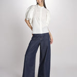 Camicia intarsio FELICE 6eva04-V09829 ECRU vanessa bruno 