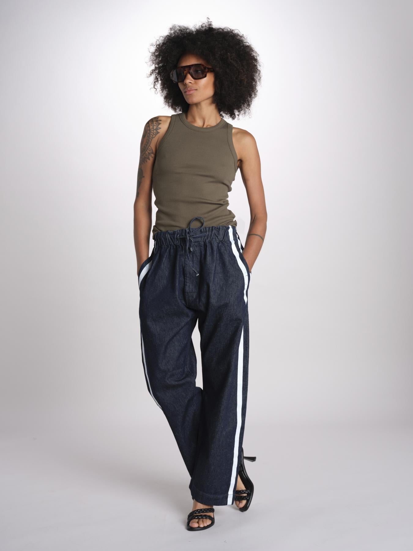 canottiera a costine JF009683 PALM LEAF 2308 joseph 