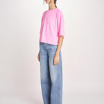 t-shirt over VOSS61 T1473_PS26 372 FLUO PINK bellerose 