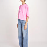t-shirt over VOSS61 T1473_PS26 372 FLUO PINK bellerose 