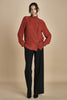 camicia in seta con rouches