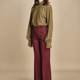 pantalone diritto con nervature in gabardina OTTAVIA 67339 164 quelledue 