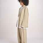 blazer over in lino L061-3640-1231 NOCCIOLA n21 