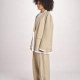 blazer over in lino L061-3640-1231 NOCCIOLA n21 