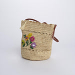 MAVO mini bag con fiori ricamati 01BG534 ECRU bagatelle france 