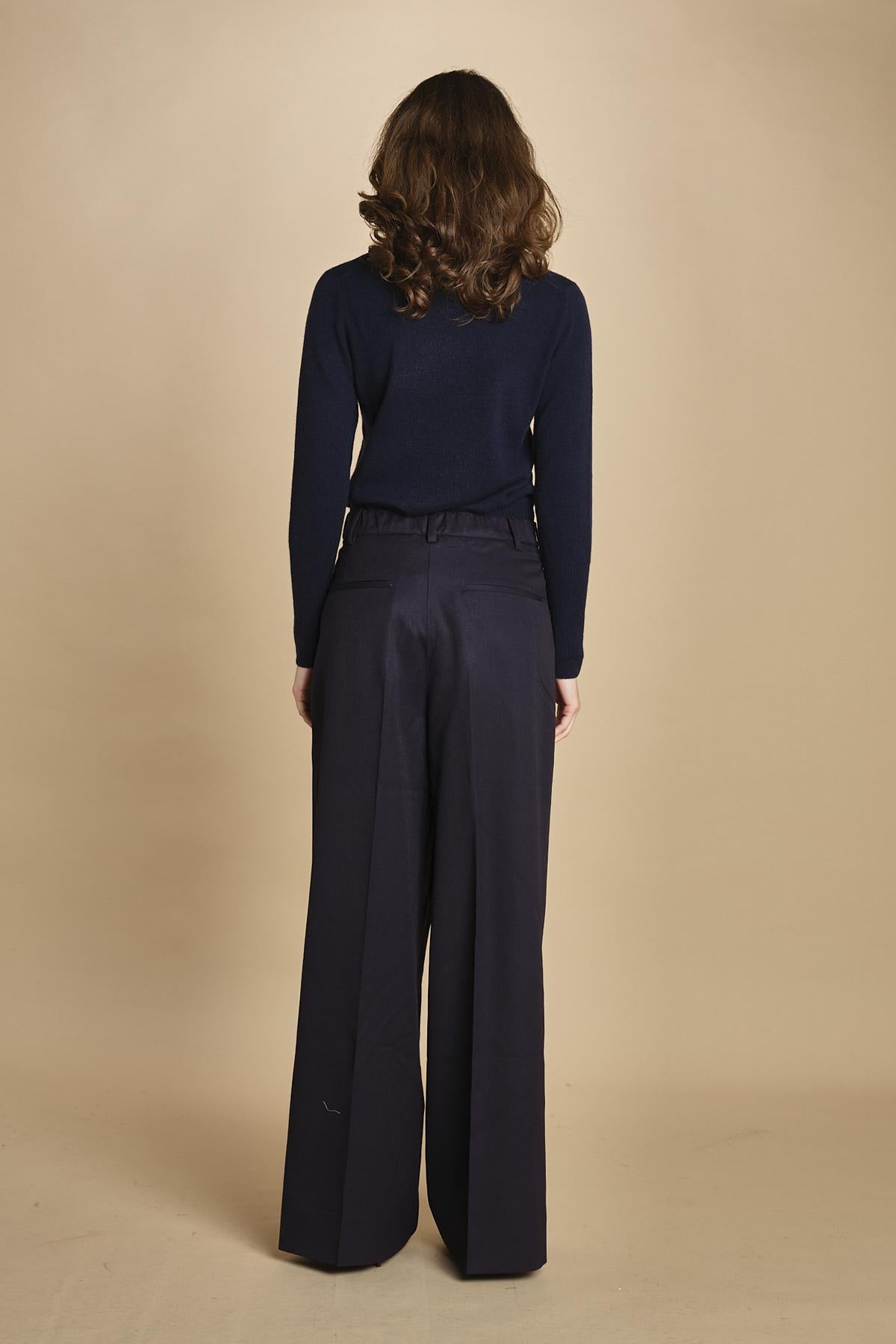 pantalone con 2 pinces ed elastico. PAN0241 BLE1935W soeur 