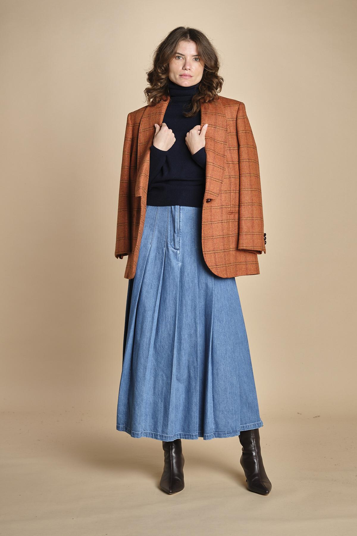 gonna lunga in denim OPUNZIA  2525106016600 002 weekend maxmara 