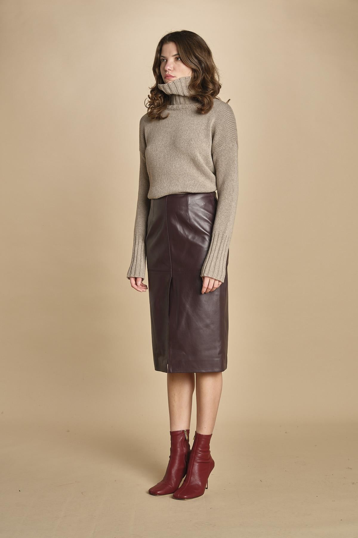 gonna longuette. FELINDRA 4HVH02-V07780 BORDERAX vanessa bruno 