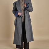 OLLY COAT cappotto doppiopetto in flanella over MJD517_A60003 1002 GREY jejia 