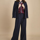 camicia con collo e polsi a contrasto CR_3069T BURGUNDY bodice 