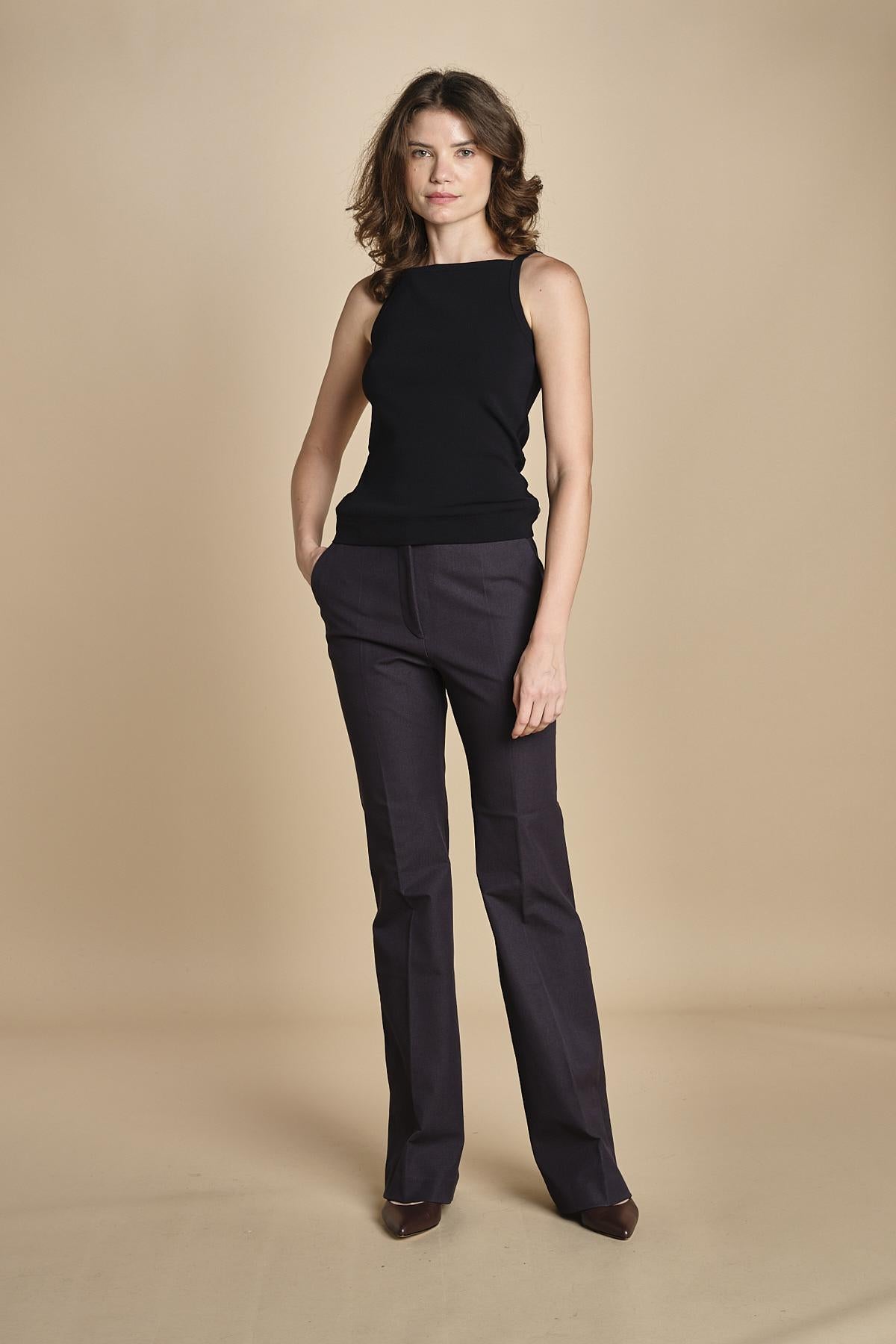 pantalone diritto stretch TARIFA  JF009416 SMOKE joseph 