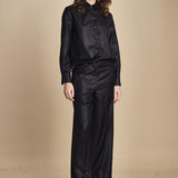 camicia collo lana e seta. ALASKA ALK03 NAVY nine in the morning 