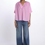 Camicia DIDI over voile con rouches DIDI FLUOPINK laurence bras 
