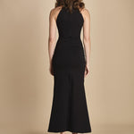 abito lungo con scollo americana MY TYPE BLACK undress code 