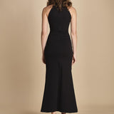 abito lungo con scollo americana MY TYPE BLACK undress code 