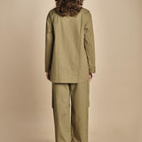 camicia collo guru DIMAS SNW MILITARY GREEN studio nicholson 