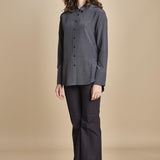camicia da uomo in seta JOE  JF009423 0211 SMOKE joseph 