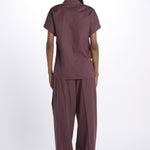 Camicia ILENIA popeline ILENIA IL31 BURGUNDY nine in the morning 
