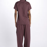 Camicia ILENIA popeline ILENIA IL31 BURGUNDY nine in the morning 