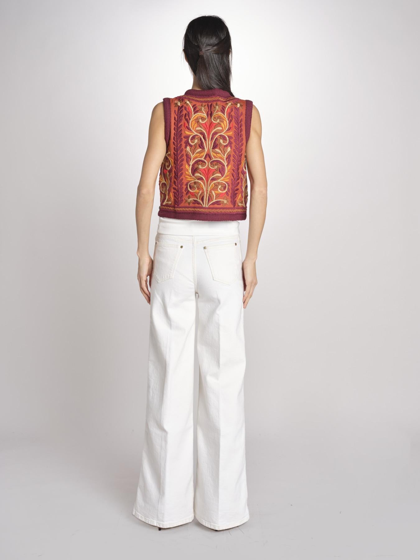 gilet con ricami SUNA GILET RUST antik batik 