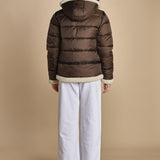 piumino con cappuccio IDAK2 BROWN schott 