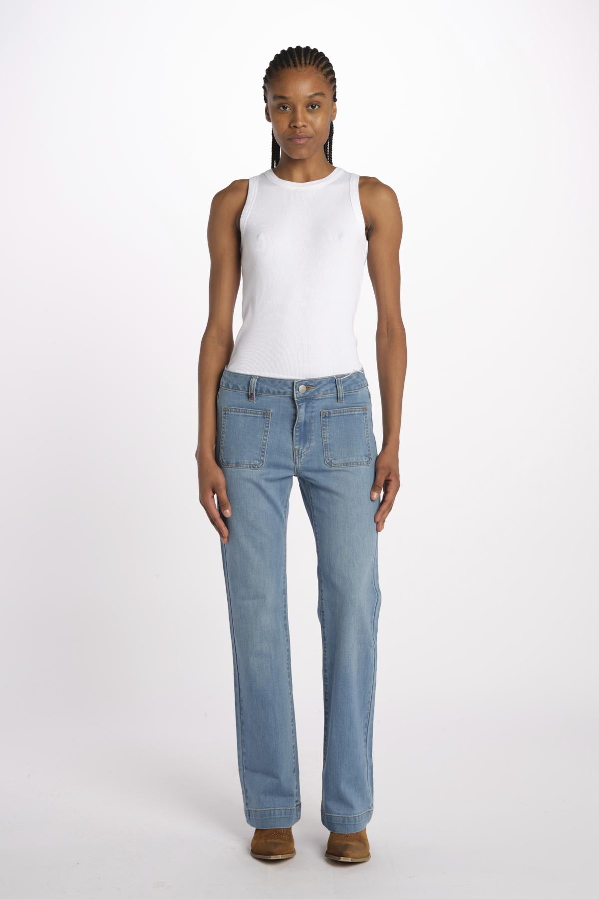 BELLA jeans bootcut hr 09 bc by fam. BELLA BABY BLUE fam 