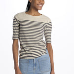 T-shirt MIAS manica 3/4 a righe MIAS51 T1546 STA bellerose 