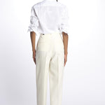 Pantaloni con pences 142706 IVORY lvir 