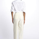 Pantaloni con pences 142706 IVORY lvir 
