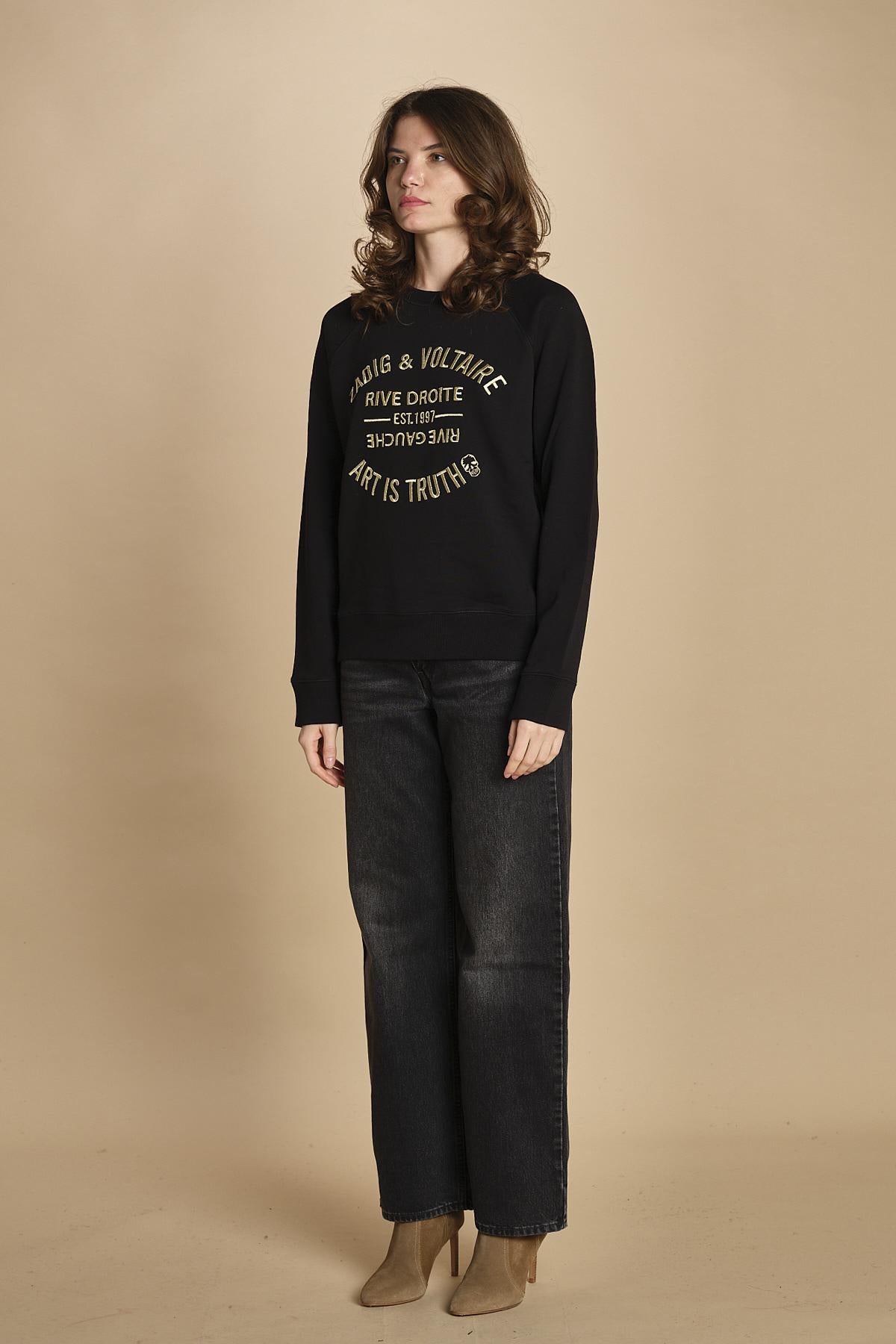 felpa girocollo. JWSL00001 NOIR 001 zadig & voltaire 