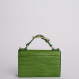 Clutch AUDREY MINI CLUTCH pelle B575CFC GREEN studio AMELIA 