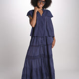 gonna in voille e pizzo CARAVELLE 6EVA53-V07316 ENCRE vanessa bruno 