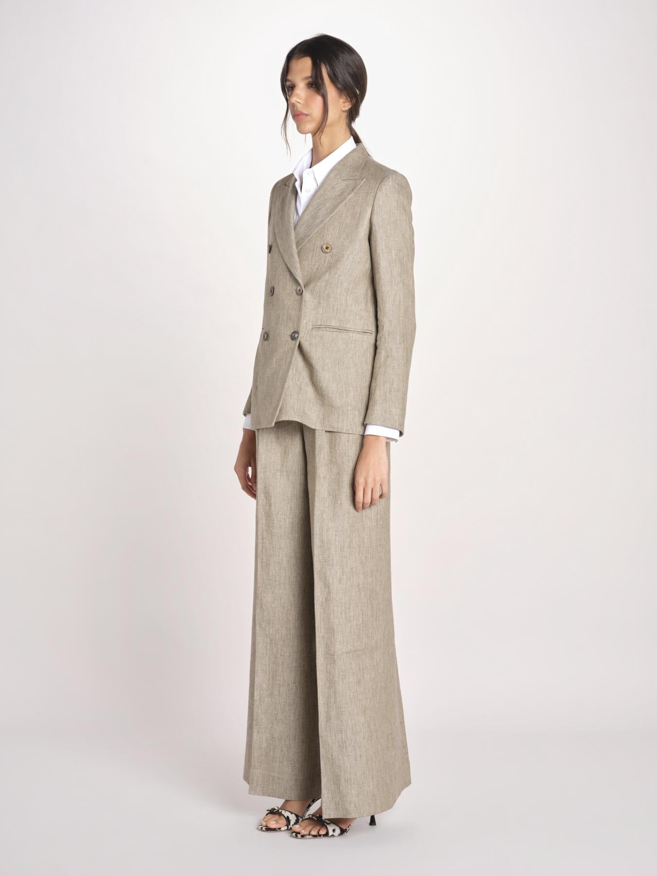 giacca doppiopetto a 6 bottoni DELIA 33055 503 26 MORO quelledue 